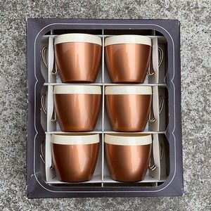 🌻 Host Pick 🌻 Copper & Ivory Insulated Cups Thermo-Serv